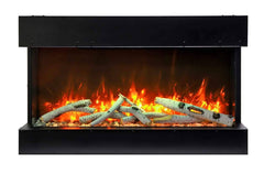 StarWood Fireplaces - Amantii 40-Tru-View-Slim -3 Sided 40-Inch Electric Fireplace -