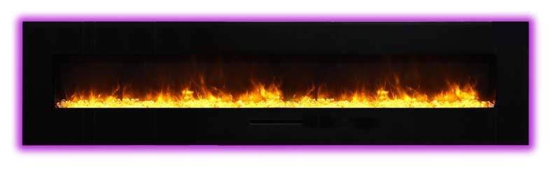 StarWood Fireplaces - Amantii Wall Mount/Flush Mount Series Electric Fireplace 88-Inch -