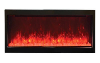 StarWood Fireplaces - Amantii Panorama Slim -72-Inch Built-in Indoor/Outdoor Electric Fireplace (BI-72-SLIM-OD) -