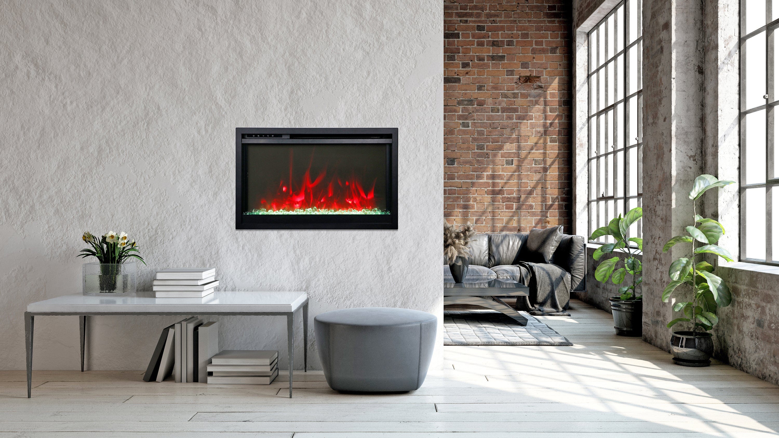 StarWood Fireplaces - Amantii TRD-26-XS Traditional EXtra Slim Electric Fireplace - 26” wide -