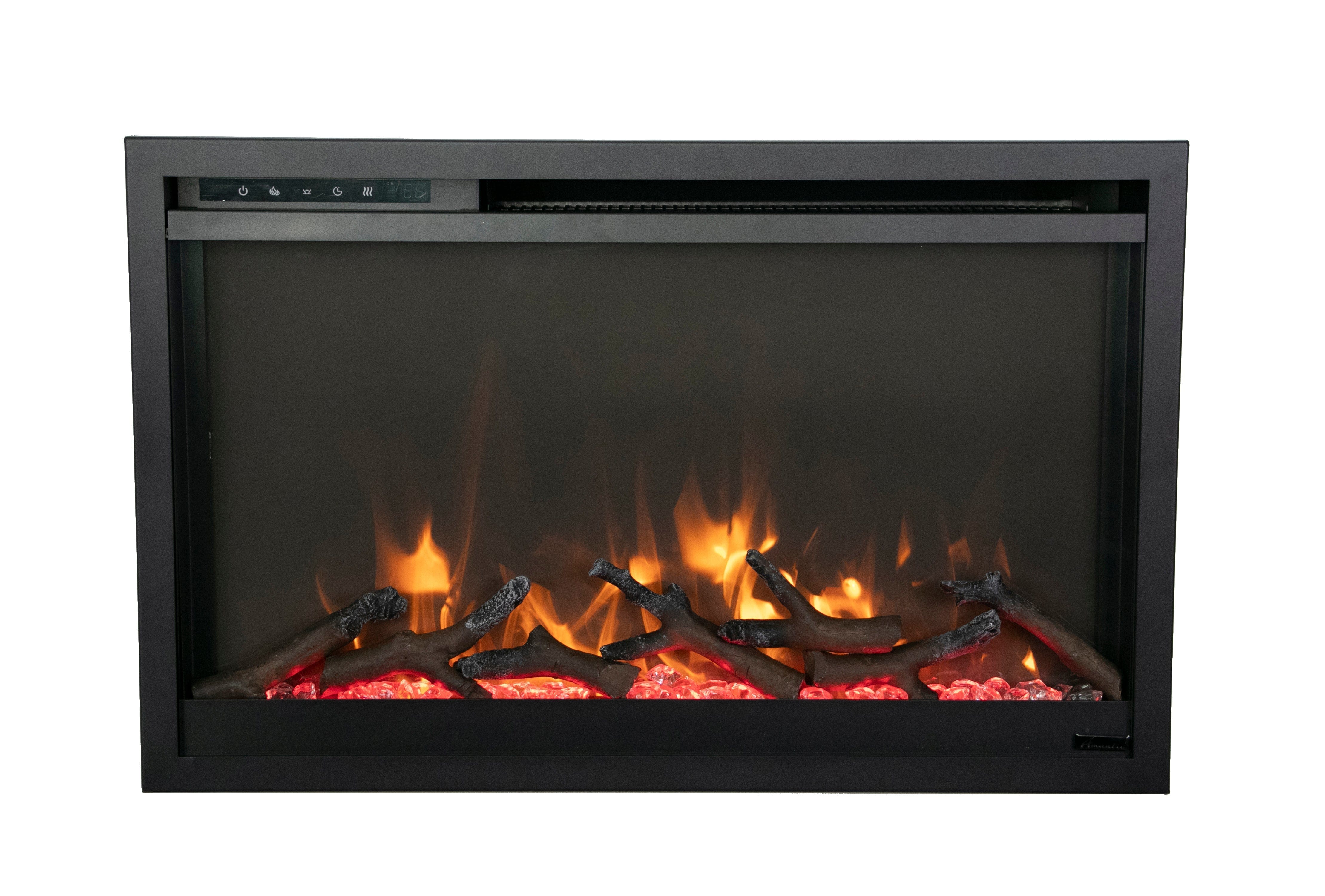 StarWood Fireplaces - Amantii TRD-33-XS Traditional Extra Slim Electric Fireplace – 33” wide -