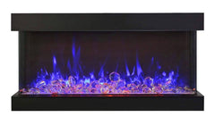 StarWood Fireplaces - Amantii Tru View XT XL -40" 3 Sided Glass Electric Fireplace -