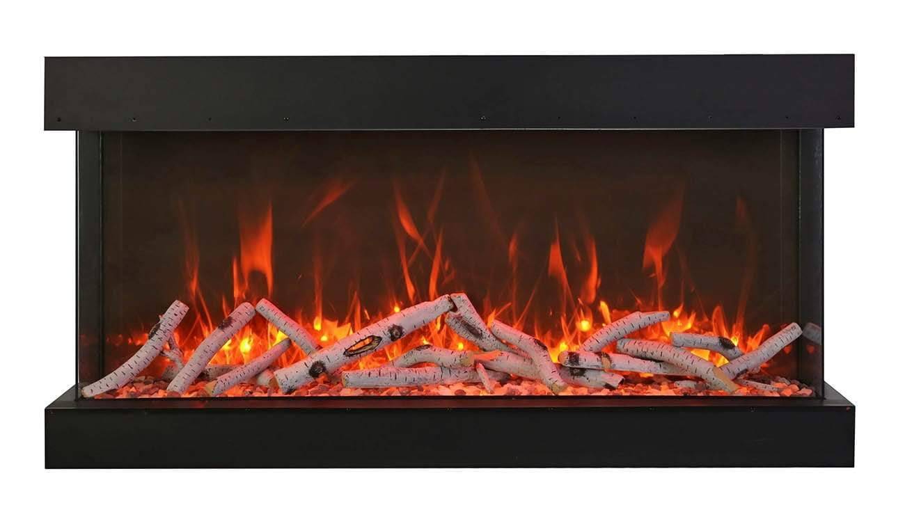 StarWood Fireplaces - Amantii Tru View XT XL -88" 3 Sided Glass Electric Fireplace -