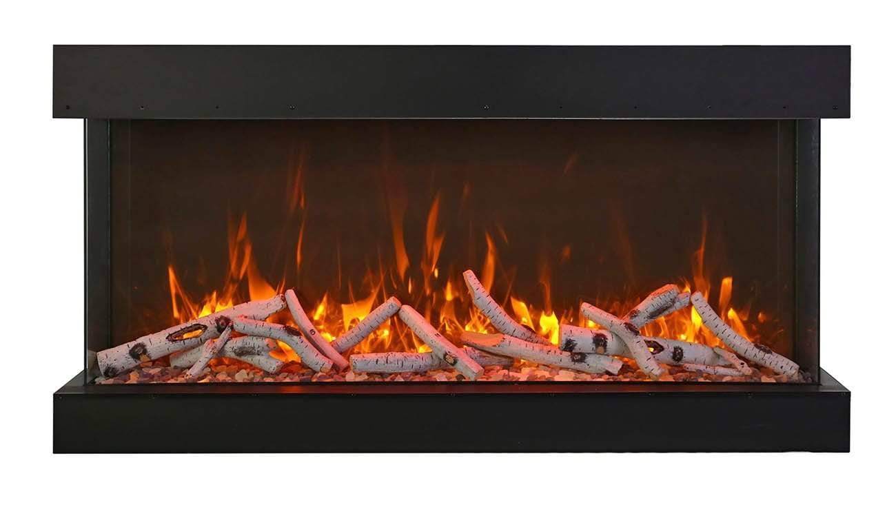 StarWood Fireplaces - Amantii Tru View XT XL -88" 3 Sided Glass Electric Fireplace -