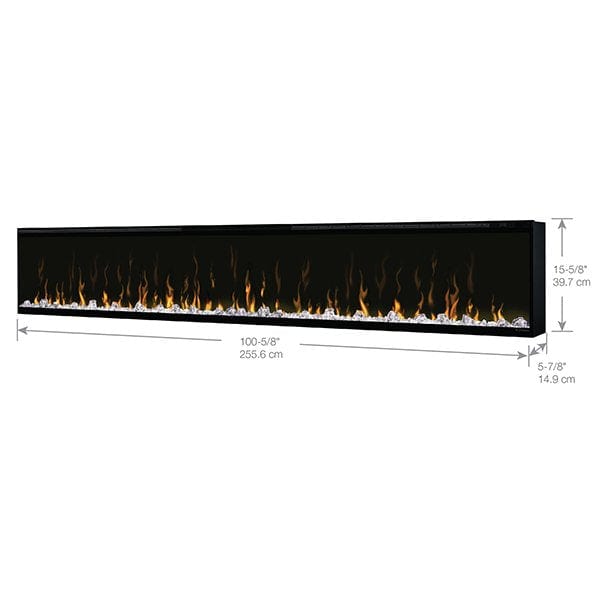 StarWood Fireplaces - Dimplex IgniteXL Built-in Linear Electric Fireplace 100-inch -