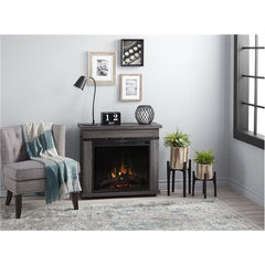 StarWood Fireplaces - Dimplex Morgan Electric Fireplace Mantel, Charcoal Oak -