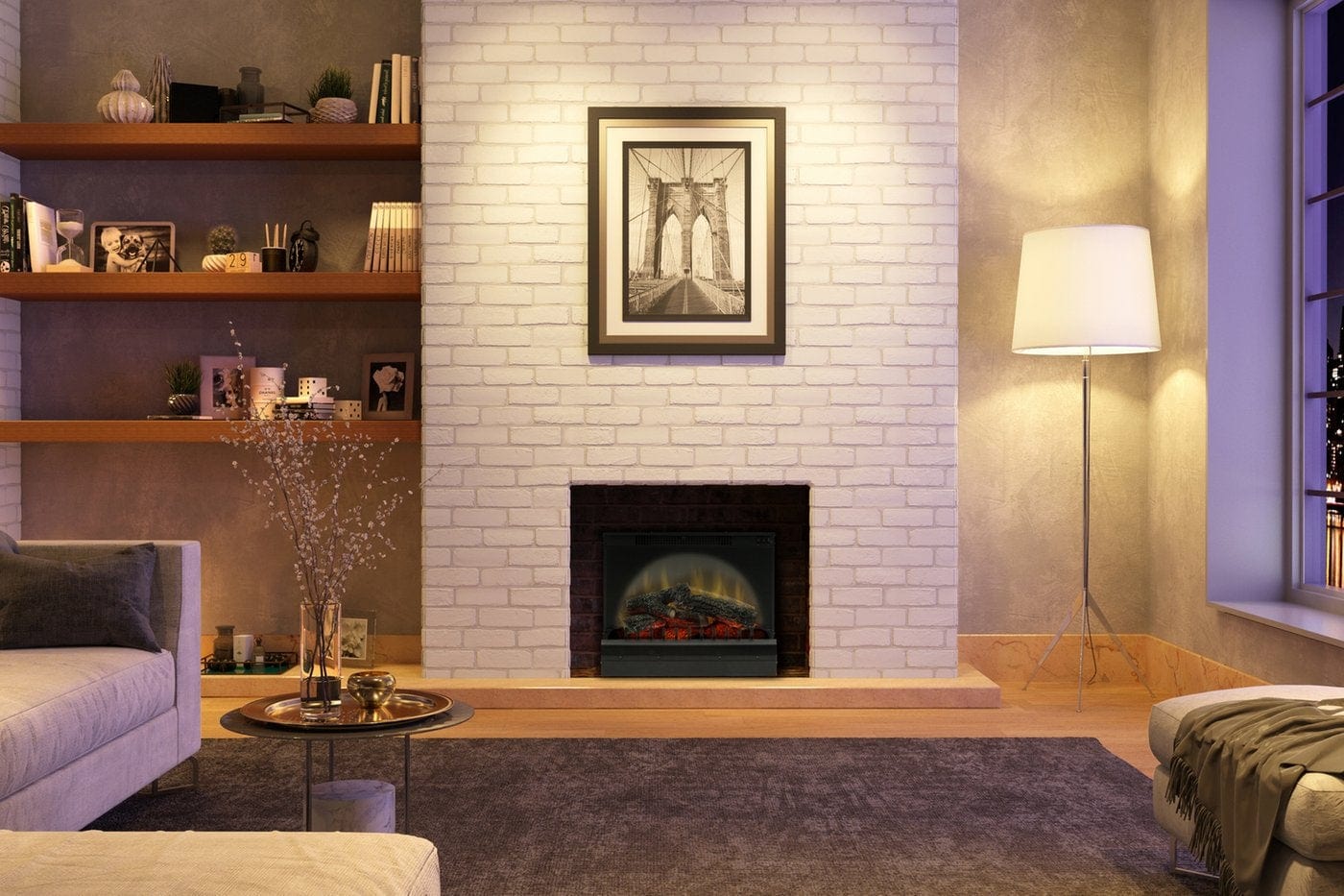 StarWood Fireplaces - Dimplex Standard 23 Log Set Electric Fireplace Insert -