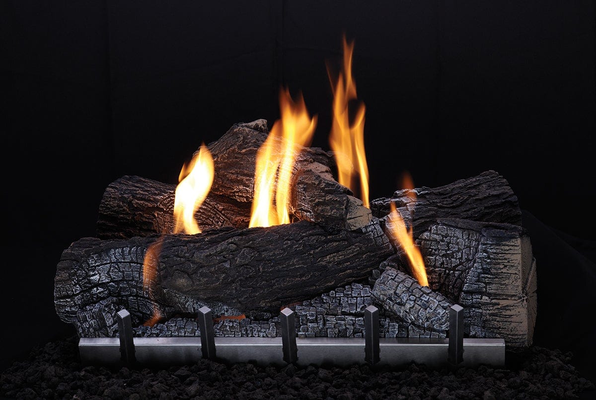 StarWood Fireplaces - Empire Outdoor wildwood Refractory Log Sets 30 inches - No Thanks / No Thanks / No Thanks