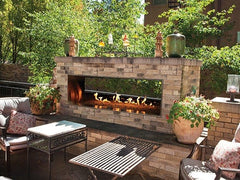 StarWood Fireplaces - Empire Carol Rose Linear See Through Outdoor 60 inch Gas Fireplaces 63K BTU -