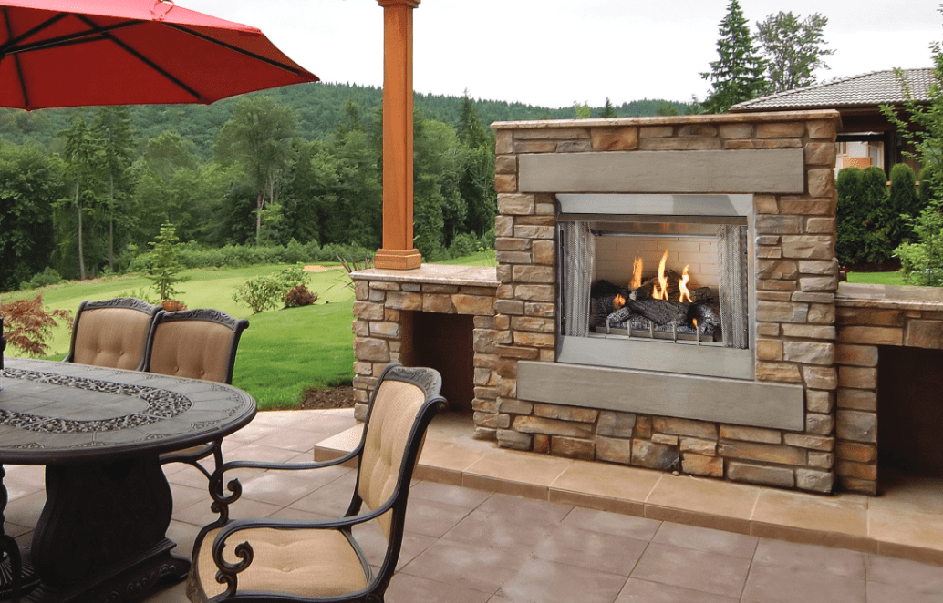 StarWood Fireplaces - Empire Carol Rose Outdoor Traditional Premium 36 inch Gas Fireplaces -