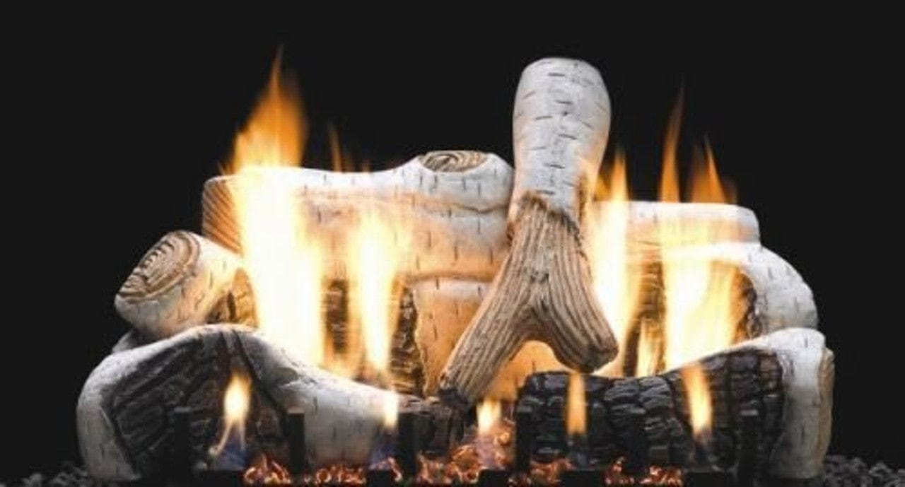 StarWood Fireplaces - Empire Comfort Systems Birch Ceramic Fiber 4 Piece Log Set -