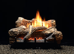StarWood Fireplaces - Empire Comfort Systems Flint Hill Manual Ceramic Fiber Gas Log Set with Burners -