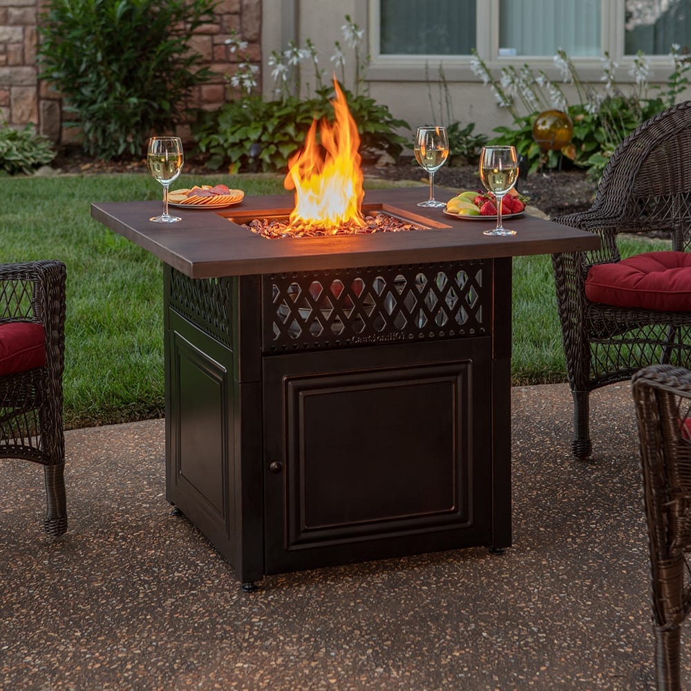 StarWood Fireplaces - Endless Summer Donovan LP Gas Outdoor Fire Pit with DualHeat Technology -