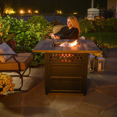 StarWood Fireplaces - Endless Summer Harris LP Gas Outdoor Fire Pit with DualHeat Technology -