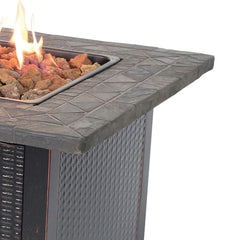 StarWood Fireplaces - Endless Summer LP Gas Outdoor Fire Pit with Resin Mantel -
