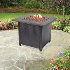 StarWood Fireplaces - Endless Summer LP Gas Outdoor Fire Pit with Resin Mantel -
