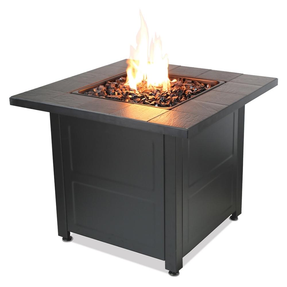 StarWood Fireplaces - Endless Summer LP Gas Outdoor Fire Pit with Stamped -