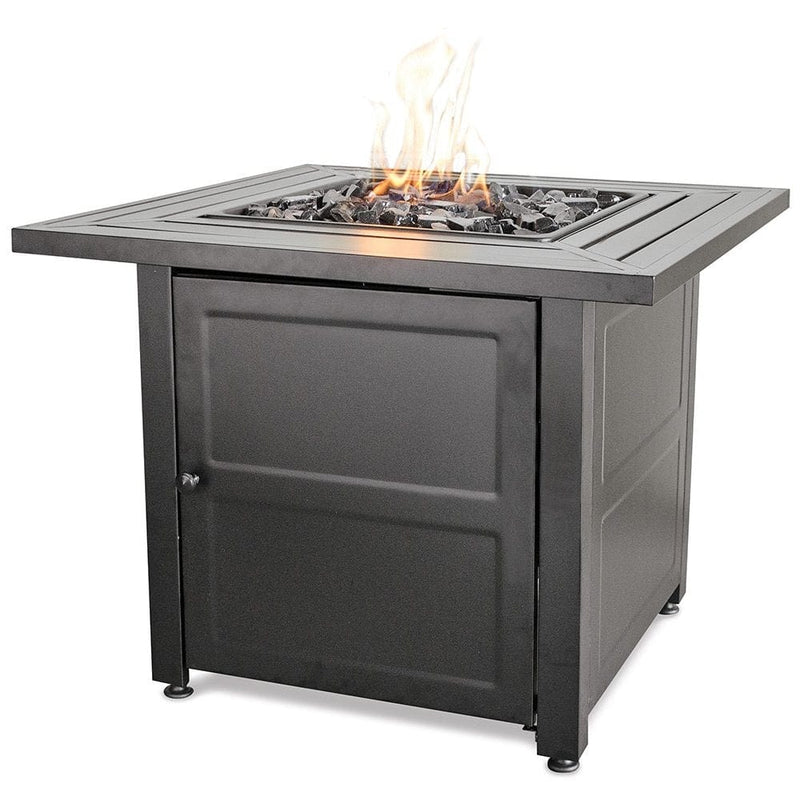 StarWood Fireplaces - Endless Summer LP Gas Outdoor Fire Pit with Steel Mantel -