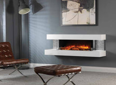StarWood Fireplaces - Evonicfires Compton 1000 Electric Fireplace Suite - White Stone -