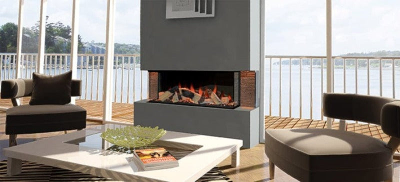 StarWood Fireplaces - Evonicfires Kiruna 3 Sided Electric Fireplace -
