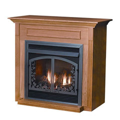 StarWood Fireplaces - White Mountain Hearth Cabinet Mantel with Base -