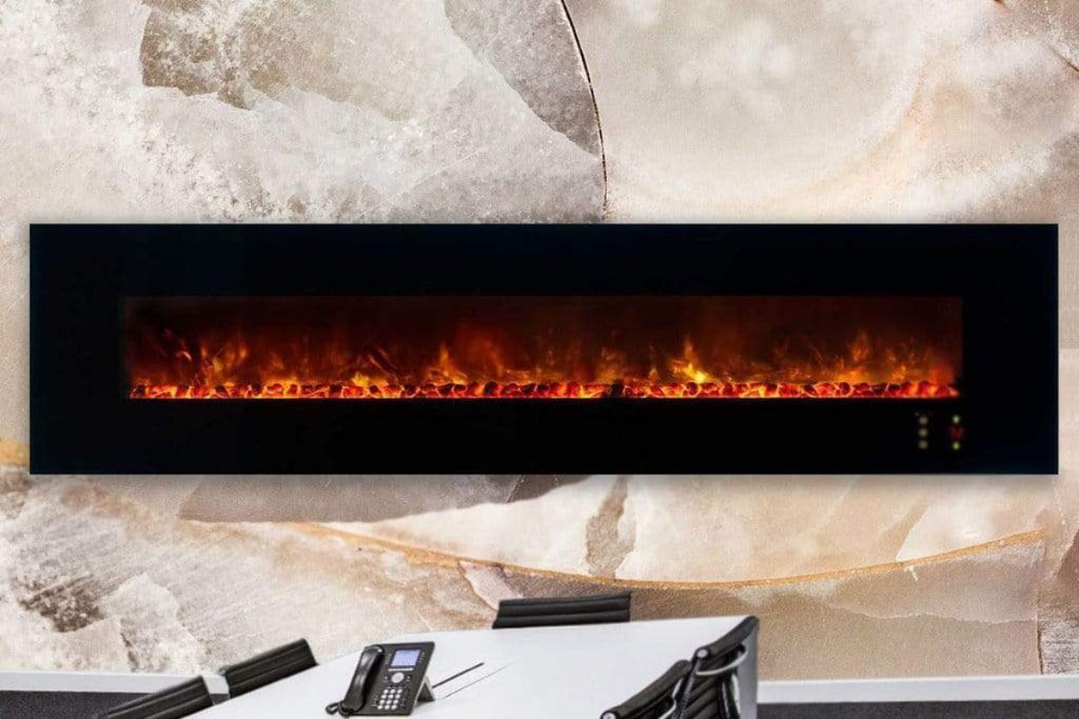 StarWood Fireplaces - Modern Flames Ambiance 100-Inch Electric Fireplace -