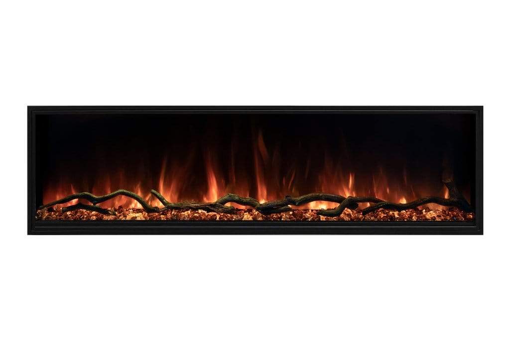 StarWood Fireplaces - Modern Flames Landscape Pro Slim 44-Inch Electric Fireplace - Remote Control (included) / Standard Glass Screen