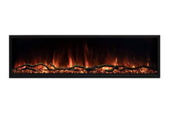 StarWood Fireplaces - Modern Flames Landscape Pro Slim 56-Inch Electric Fireplace - Standard Glass Screen (Included) / Thermostat & Wall Control & Remote [+$120]