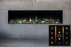 StarWood Fireplaces - Modern Flames Landscape Pro Slim 80-Inch Electric Fireplace - Invisible Non Glare Screen [+$240] / Thermostat & Wall Control & Remote [+$120]