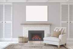 StarWood Fireplaces - Modern Flames Redstone 26-Inch Built-In Electric Fireplace -