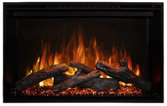 StarWood Fireplaces - Modern Flames Redstone 36-Inch Built-In Electric Fireplace - 45" X 30" TRIM KIT [6" TRIM+$180]