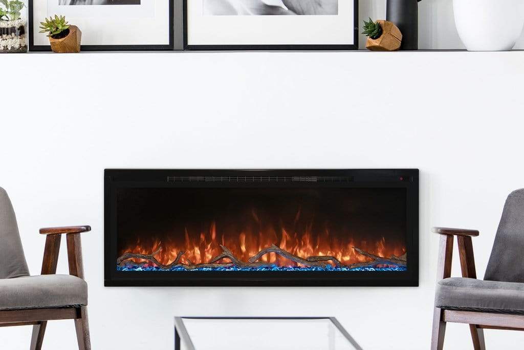 StarWood Fireplaces - Modern Flames Spectrum Slimline 100-Inch Electric Fireplace -