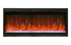 StarWood Fireplaces - Remii WM-100-B -100-Inch Wall Mount Indoor-Outdoor Built-in Electric Fireplace -