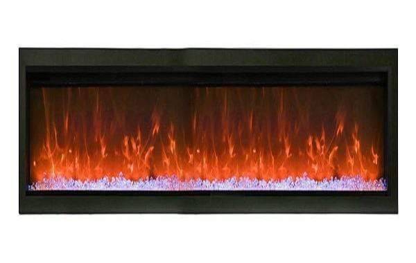 StarWood Fireplaces - Remii WM-100-B -100-Inch Wall Mount Indoor-Outdoor Built-in Electric Fireplace -