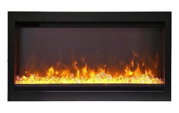StarWood Fireplaces - Remii WM-42-B -42-Inch Wall Mount Indoor-Outdoor Built-in Electric Fireplace -