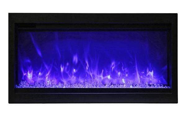 StarWood Fireplaces - Remii WM-60-B -60-Inch Wall Mount Indoor-Outdoor Built-in Electric Fireplace -