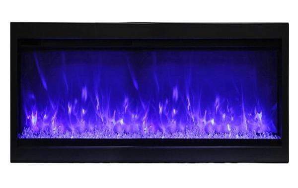 StarWood Fireplaces - Remii WM-74-B -74-Inch Wall Mount Indoor-Outdoor Built-in Electric Fireplace -