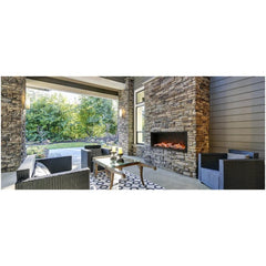 StarWood Fireplaces - Remii WM-88-B -88-Inch Wall Mount Indoor-Outdoor Built-in Electric Fireplace -