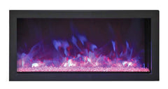 StarWood Fireplaces - Remii XS-35 -35-Inch Extra Slim Indoor-Outdoor Built-in Electric Fireplace -