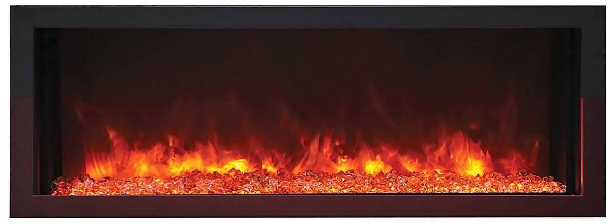 StarWood Fireplaces - Remii XS-45 -45-Inch Extra Slim Indoor-Outdoor Built-in Electric Fireplace -