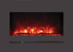 StarWood Fireplaces - Sierra Flame Wall / Flush Mount Linear Electric Fireplace 26 Inch -
