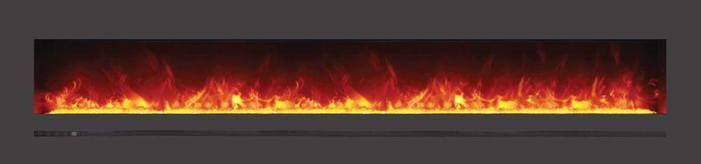 StarWood Fireplaces - Sierra Flame Wall /Flush Mount Linear Electric Fireplace 34-Inch -