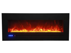 StarWood Fireplaces - Sierra Flame Wall /Flush Mount Linear Electric Fireplace 34-Inch -