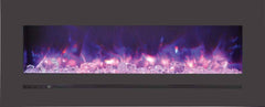 StarWood Fireplaces - Sierra Flame Wall /Flush Mount Linear Electric Fireplace 48-Inch -