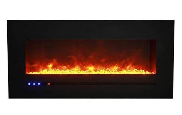 StarWood Fireplaces - Sierra Flame Wall /Flush Mount Linear Electric Fireplace -72-Inch -