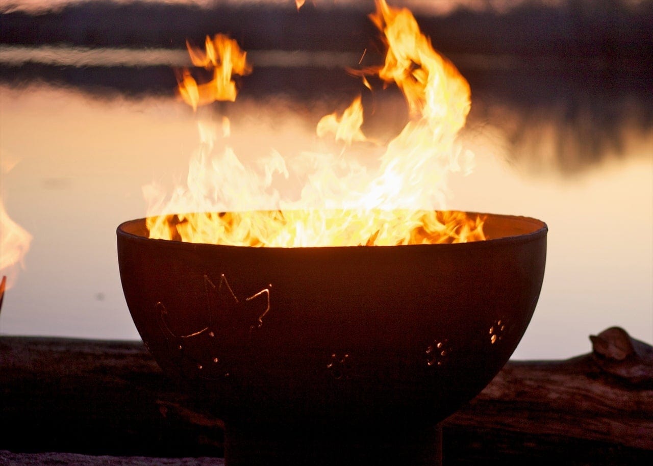 StarWood Fireplaces - Fire Pit Art Funky Dog - Wood Burning