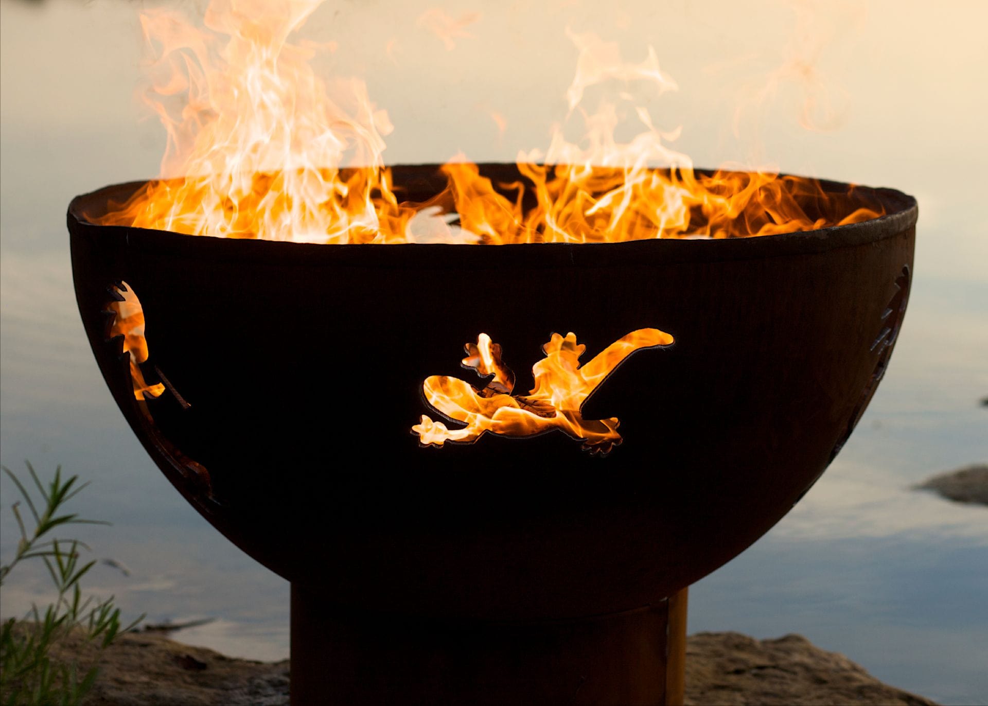 StarWood Fireplaces - Fire Pit Art Kokopelli - Wood Burning