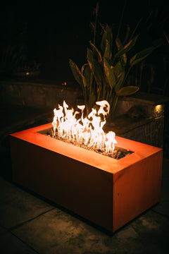 StarWood Fireplaces - Fire Pit Art Linear 48-Inches - Match Lit - NG