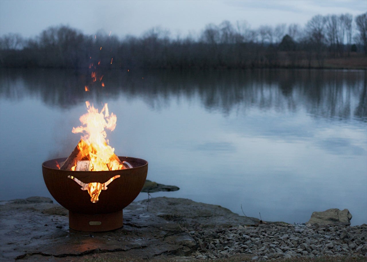 StarWood Fireplaces - Fire Pit Art Long Horn -