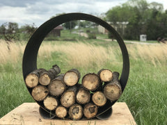 StarWood Fireplaces - Fire Pit Art Orbital Log Rack -